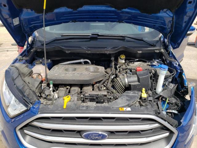 MAJ6S3GL7NC464565 - 2022 FORD ECOSPORT SE BLUE photo 12