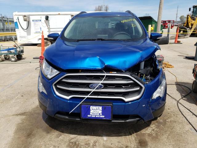 MAJ6S3GL7NC464565 - 2022 FORD ECOSPORT SE BLUE photo 5