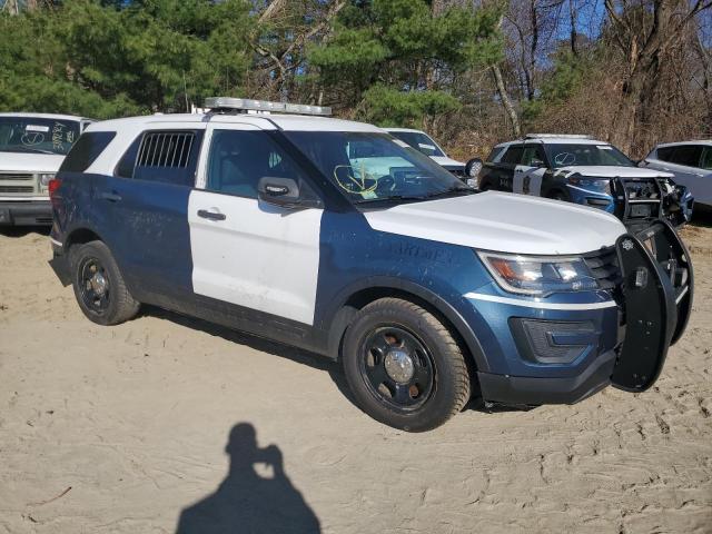 1FM5K8ARXHGA37521 - 2017 FORD EXPLORER POLICE INTERCEPTOR TWO TONE photo 4