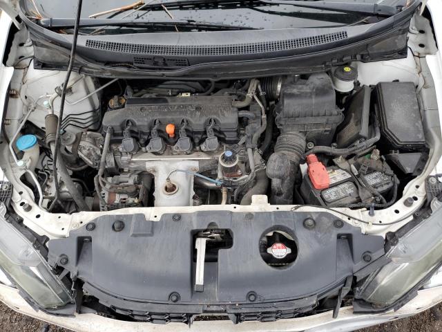 19XFB2F90DE077745 - 2013 HONDA CIVIC EXL თეთრი ფოტო 11