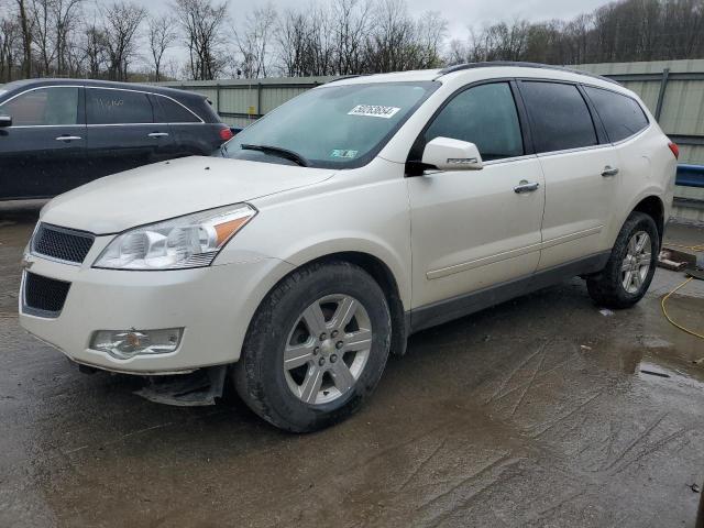 1GNKVJED7CJ274457 - 2012 CHEVROLET TRAVERSE LT WHITE photo 1