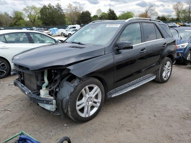 4JGDA5HB7FA449188 - 2015 MERCEDES-BENZ ML 350 4MATIC BLACK photo 1