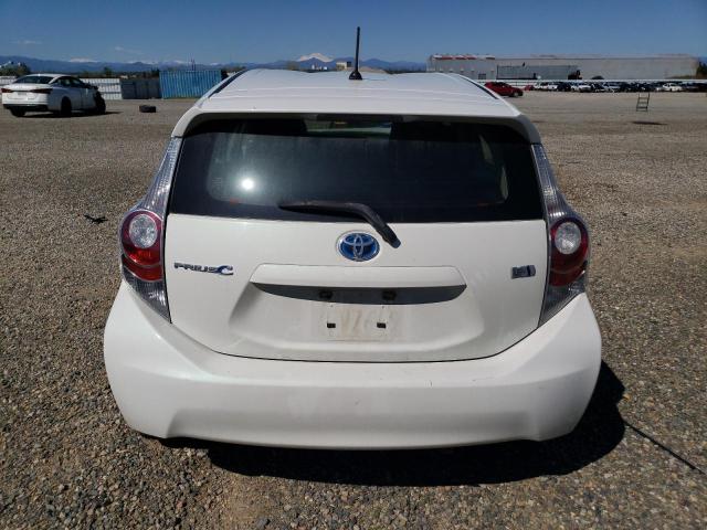 JTDKDTB36E1061120 - 2014 TOYOTA PRIUS C WHITE photo 6