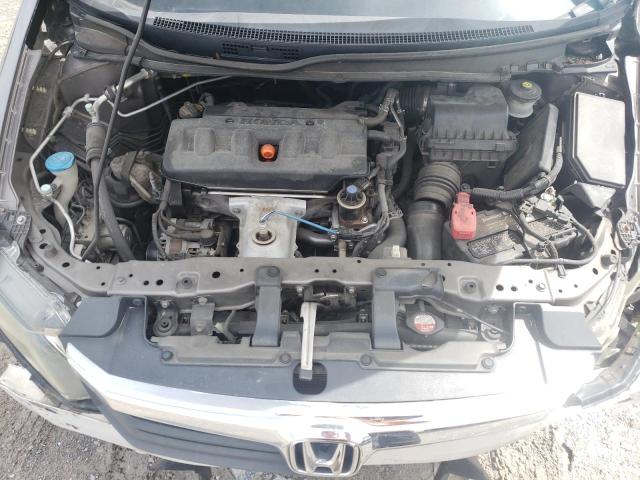 19XFB2F52CE078312 - 2012 HONDA CIVIC LX GRAY photo 11