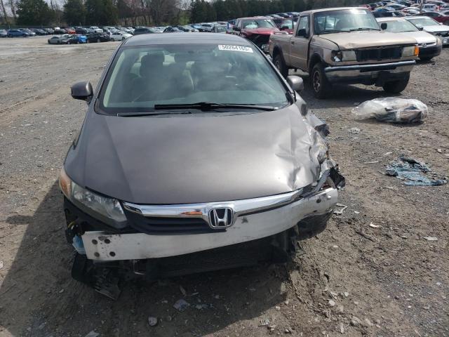 19XFB2F52CE078312 - 2012 HONDA CIVIC LX GRAY photo 5