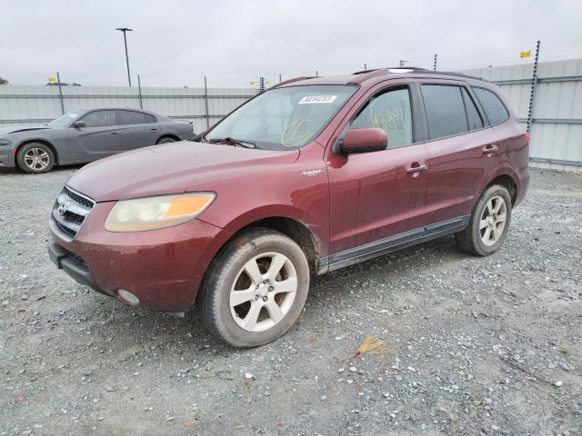 5NMSH13E37H088812 - 2007 HYUNDAI SANTA FE SE MAROON photo 1