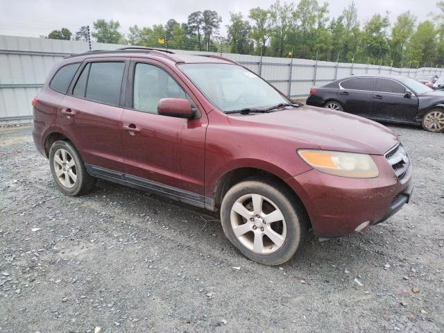 5NMSH13E37H088812 - 2007 HYUNDAI SANTA FE SE MAROON photo 4