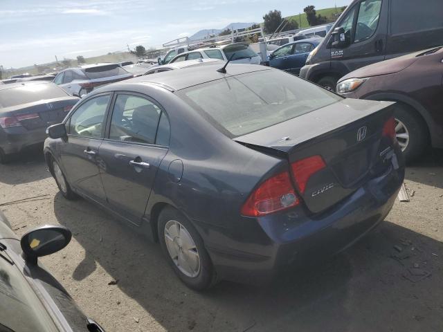 JHMFA36297S028250 - 2007 HONDA CIVIC HYBRID BLUE photo 2