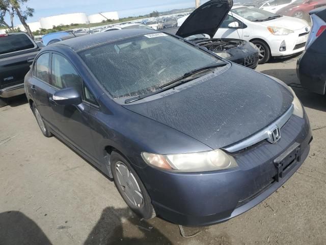 JHMFA36297S028250 - 2007 HONDA CIVIC HYBRID BLUE photo 4