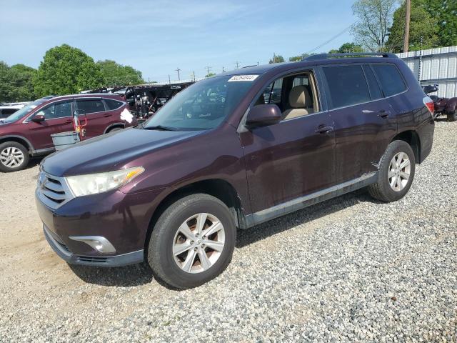 5TDZK3EH7DS103498 - 2013 TOYOTA HIGHLANDER BASE MAROON photo 1