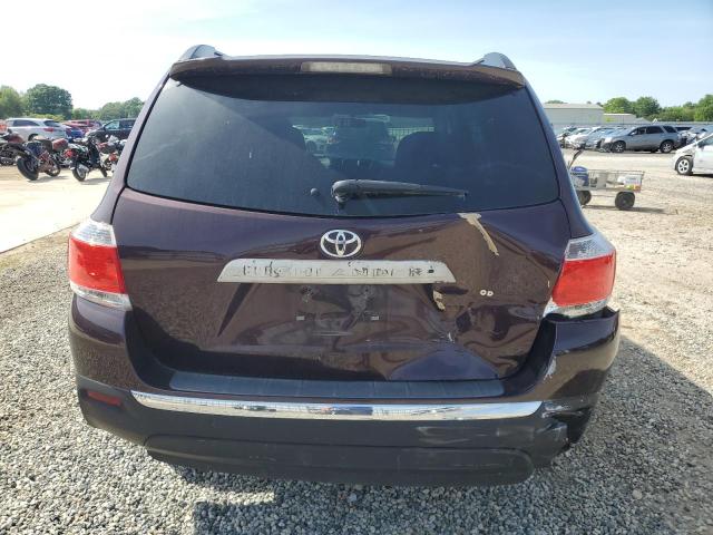 5TDZK3EH7DS103498 - 2013 TOYOTA HIGHLANDER BASE MAROON photo 6