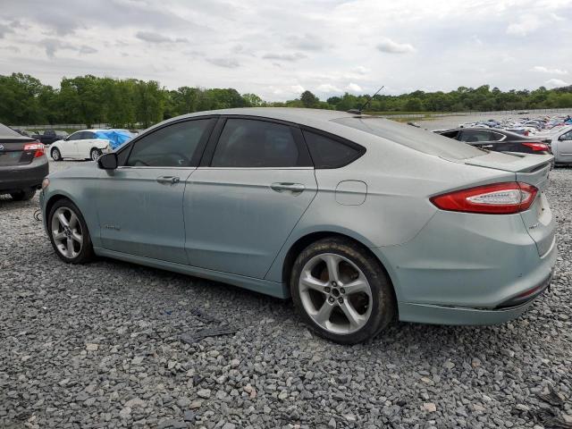 3FA6P0LU8DR181915 - 2013 FORD FUSION SE HYBRID TURQUOISE photo 2