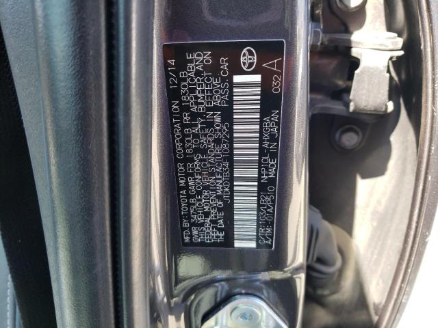 JTDKDTB34F1087295 - 2015 TOYOTA PRIUS C GRAY photo 12