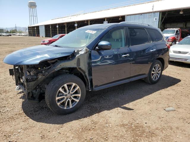 5N1AR2MN0FC643933 - 2015 NISSAN PATHFINDER S 蓝色 照片 1