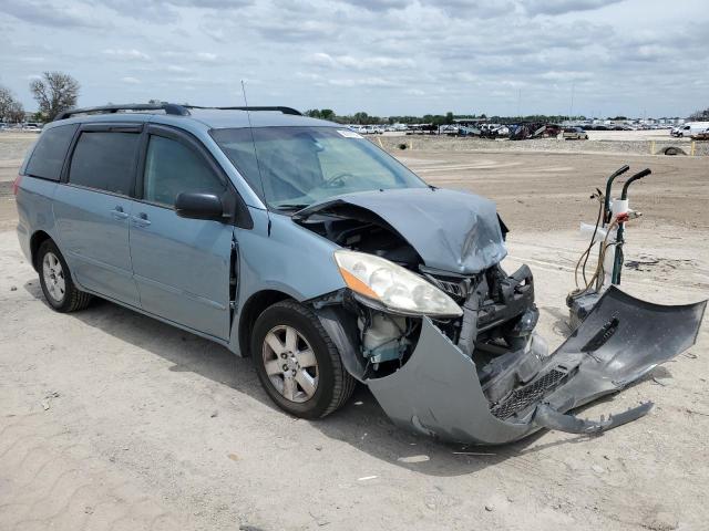 5TDZK23C98S109374 - 2008 TOYOTA SIENNA CE TURQUOISE photo 4