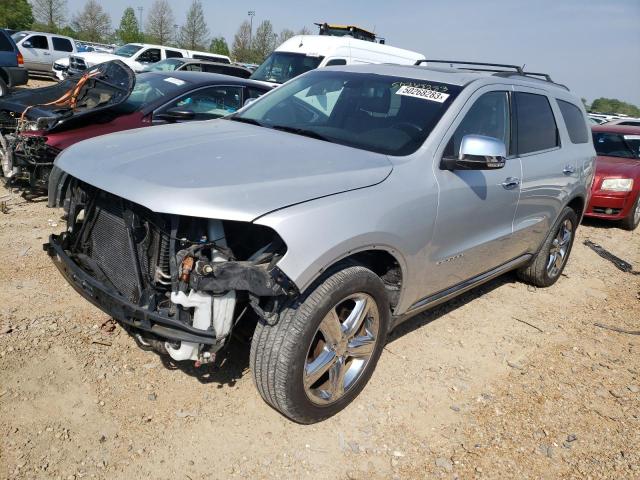 1C4SDJET2CC183104 - 2012 DODGE DURANGO CITADEL SILVER photo 1