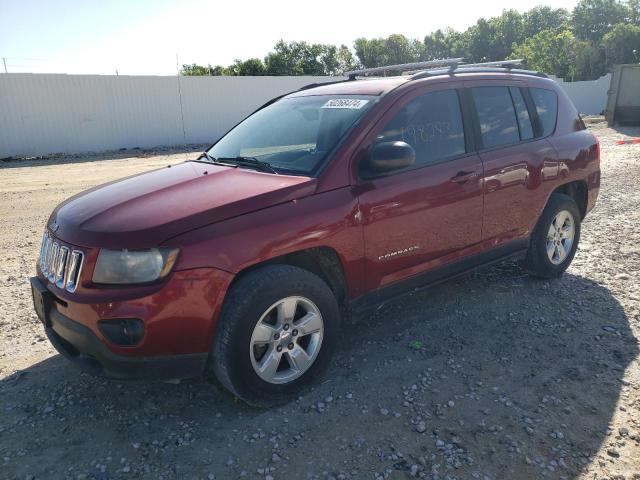 1C4NJCBA3ED742922 - 2014 JEEP COMPASS SPORT RED photo 1