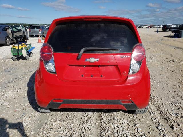 KL8CD6S9XEC467053 - 2014 CHEVROLET SPARK 1LT RED photo 6