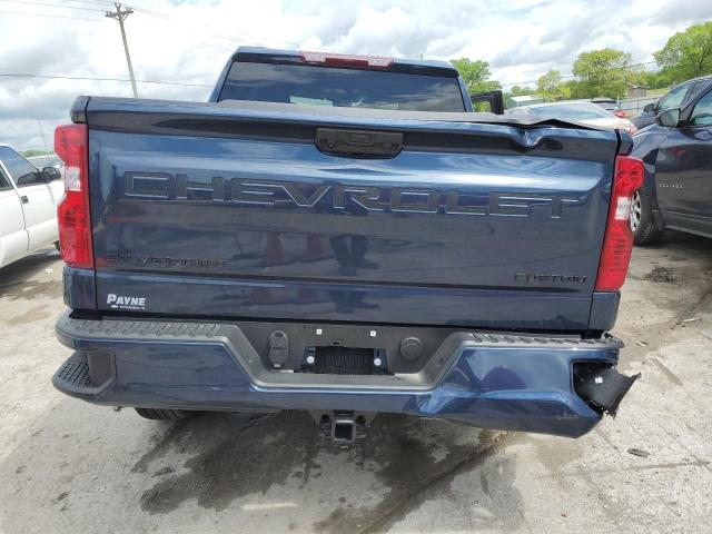 1GCPABEK5NZ559287 - 2022 CHEVROLET SILVERADO C1500 CUSTOM BLUE photo 6