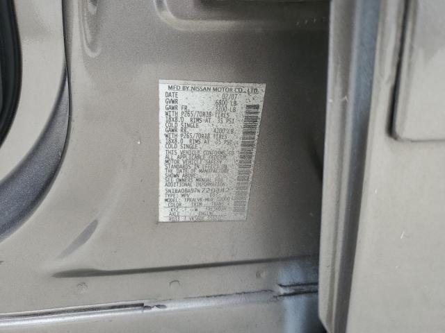 5N1BA08A97N720442 - 2007 NISSAN ARMADA SE GRAY photo 13