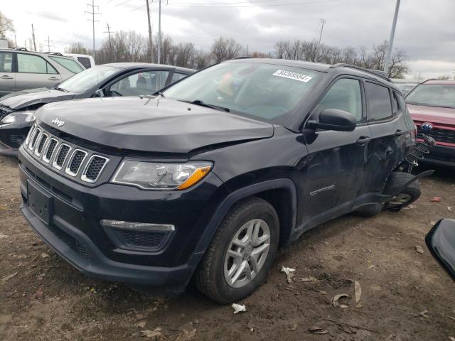 3C4NJCAB1JT287180 - 2018 JEEP COMPASS SPORT BLACK photo 1