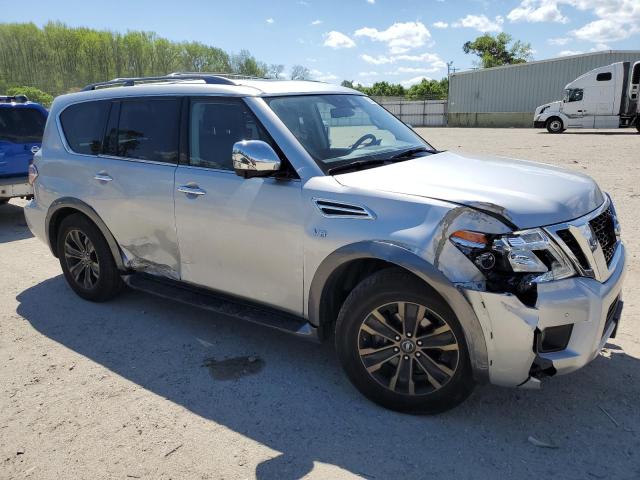 JN8AY2NE9J9730262 - 2018 NISSAN ARMADA PLATINUM SILVER photo 4