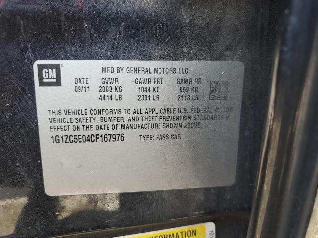 1G1ZC5E04CF167976 - 2012 CHEVROLET MALIBU 1LT 黑色 照片 13