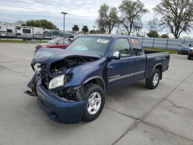 5TBRN34173S380784 - 2003 TOYOTA TUNDRA ACCESS CAB SR5 BLUE photo 1