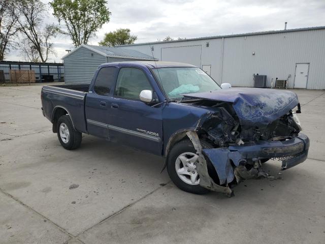 5TBRN34173S380784 - 2003 TOYOTA TUNDRA ACCESS CAB SR5 BLUE photo 4