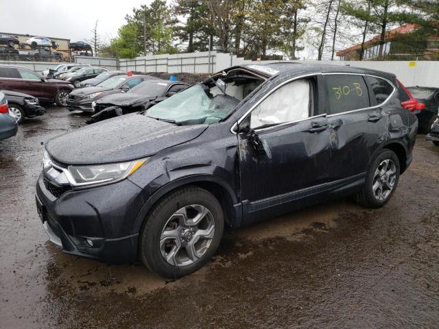 2HKRW2H82KH615537 - 2019 HONDA CR-V EXL BLUE photo 1