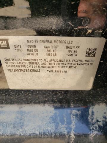 1G1JA5SH7E4130447 - 2014 CHEVROLET SONIC LS BLACK photo 12