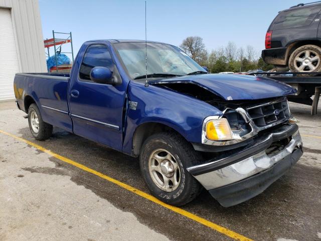 1FTZF1765WKC34427 - 1998 FORD F150 BLUE photo 4