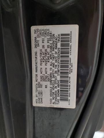 5TBBT441XYS002429 - 2000 TOYOTA TUNDRA ACCESS CAB შავი ფოტო 13