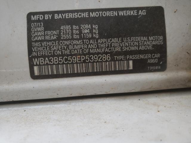 WBA3B5C59EP539286 - 2014 BMW 328 XI SULEV WHITE photo 12