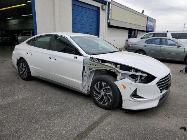 KMHL24JJ7NA037534 - 2022 HYUNDAI SONATA HYBRID WHITE photo 4