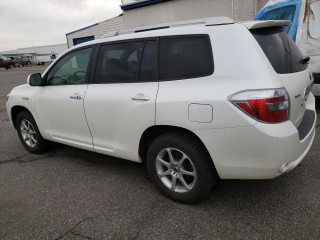 JTEEW44A682001678 - 2008 TOYOTA HIGHLANDER HYBRID LIMITED WHITE photo 2