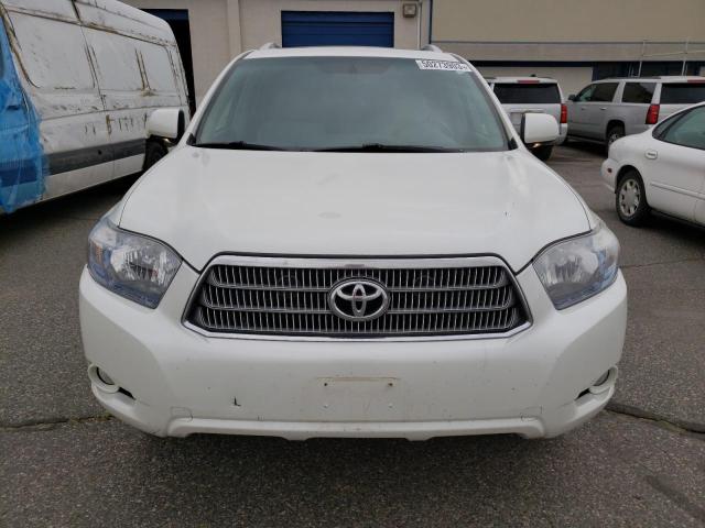 JTEEW44A682001678 - 2008 TOYOTA HIGHLANDER HYBRID LIMITED WHITE photo 5