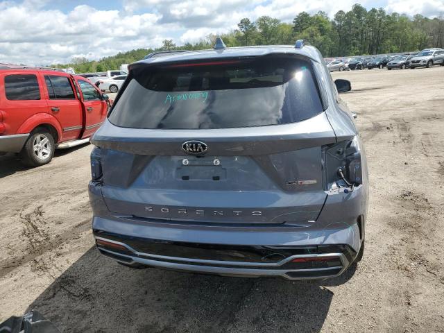 5XYRK4LF0MG031936 - 2021 KIA SORENTO SX GRAY photo 6