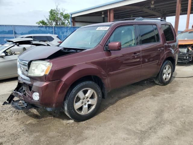 5FNYF3H43BB023495 - 2011 HONDA PILOT EX BURGUNDY photo 1