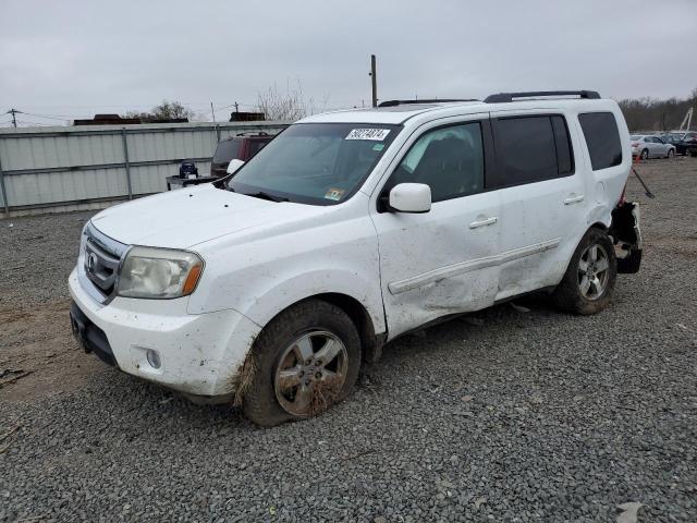 5FNYF4H55BB077086 - 2011 HONDA PILOT EXL WHITE photo 1