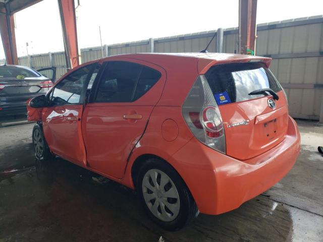 JTDKDTB34D1047456 - 2013 TOYOTA PRIUS C ORANGE photo 2