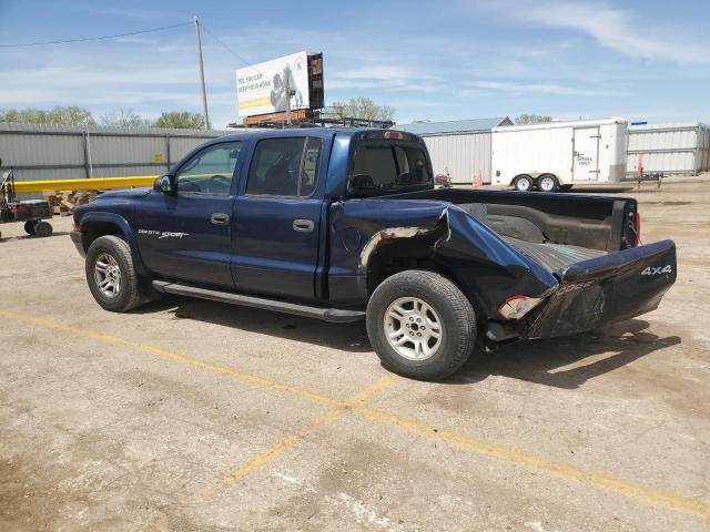 1B7HG2AN01S313379 - 2001 DODGE DAKOTA QUAD BLUE photo 2