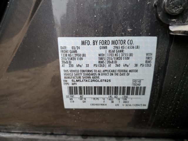 5LM5J7XC2RGL07825 - 2024 LINCOLN AVIATOR RESERVE Szary zdjęcie 13