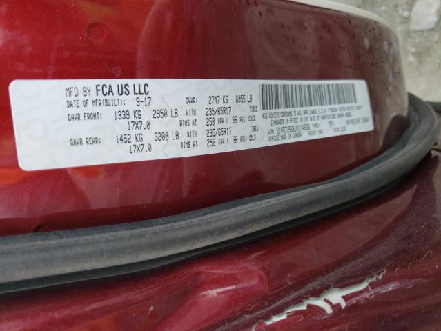 2C4RC1BG8JR114656 - 2018 CHRYSLER PACIFICA TOURING L RED photo 13