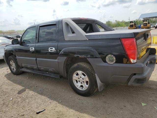 3GNEC13T03G102088 - 2003 CHEVROLET AVALANCHE C1500 BLACK photo 2