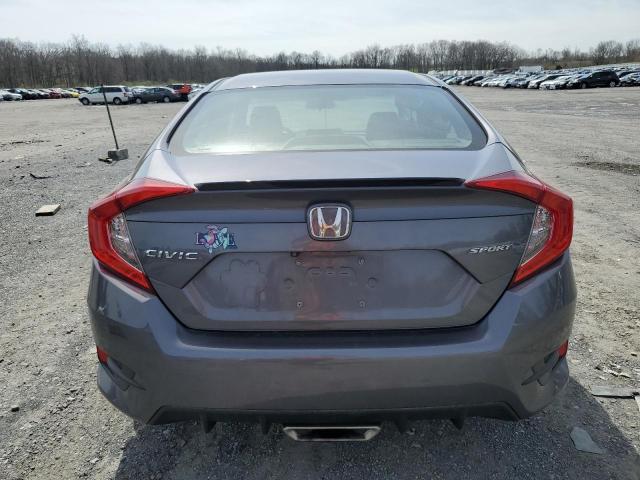 2HGFC2F84KH515772 - 2019 HONDA CIVIC SPORT GRAY photo 6