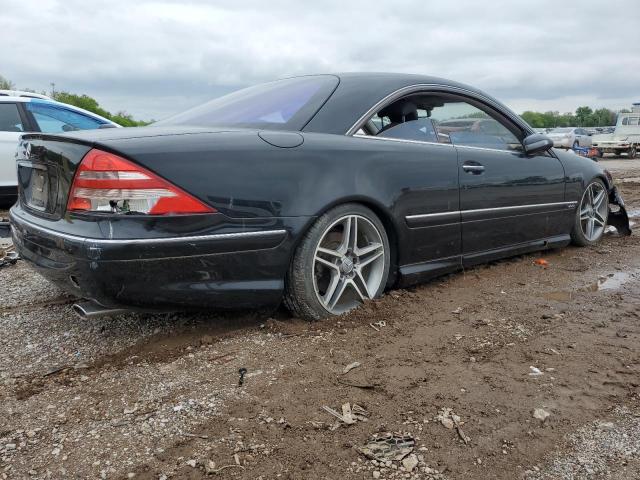 WDBPJ78J32A025553 - 2002 MERCEDES-BENZ CL 600 BLACK photo 3