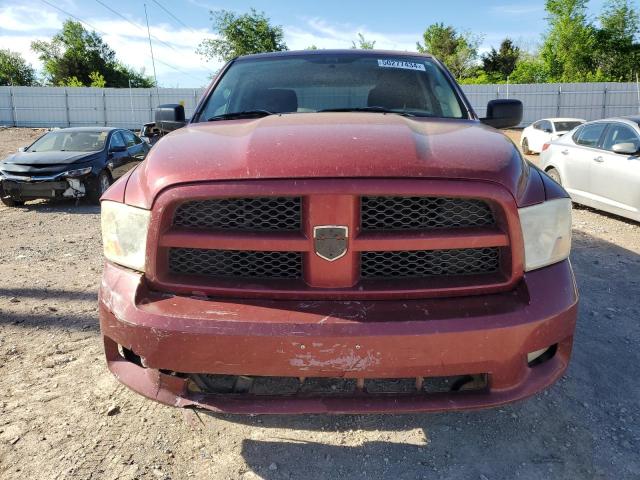 1C6RD6KT6CS157036 - 2012 DODGE RAM 1500 ST MAROON photo 5