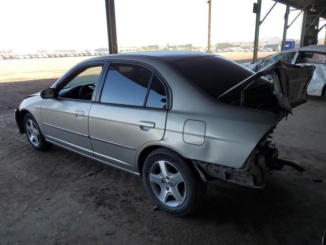 2HGES267X4H625976 - 2004 HONDA CIVIC EX SILVER photo 2