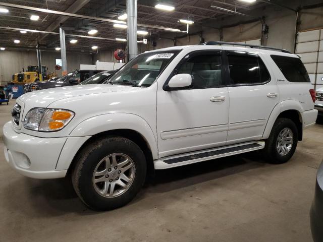 5TDBT48A84S224284 - 2004 TOYOTA SEQUOIA LIMITED WHITE photo 1